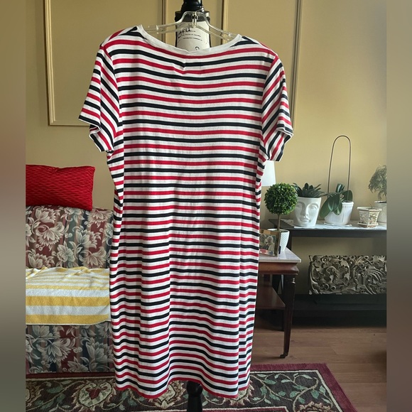 Tommy Hilfiger Casual Striped T-Shirt Dress - Picture 2 of 4